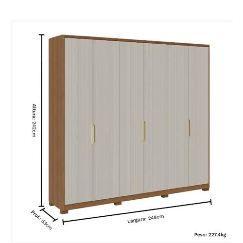 Guarda-Roupa Terrassa 6 Portas