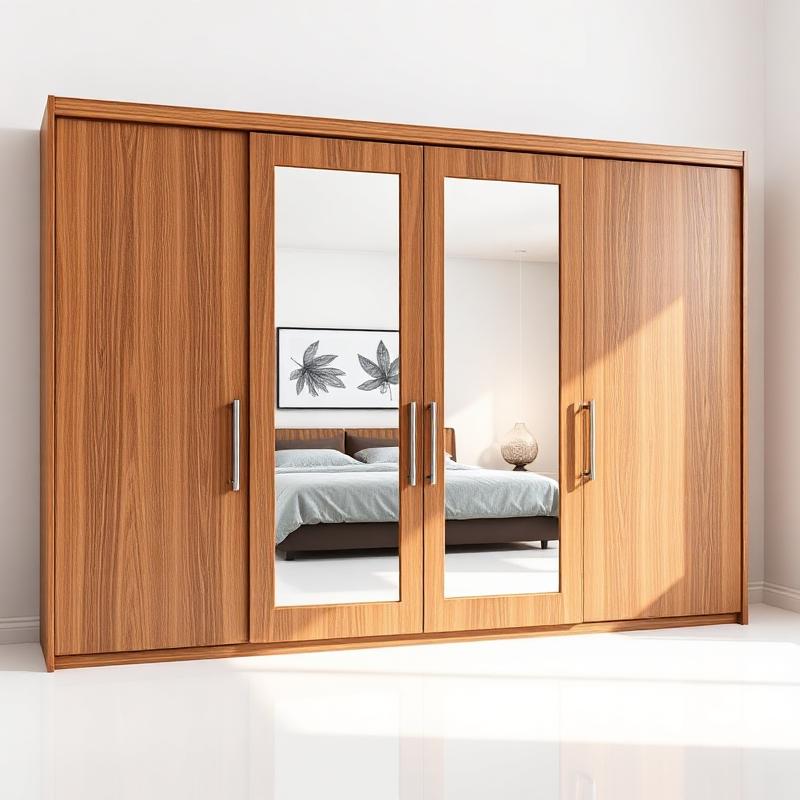 Guarda-Roupa de Correr 2,70m com Espelho